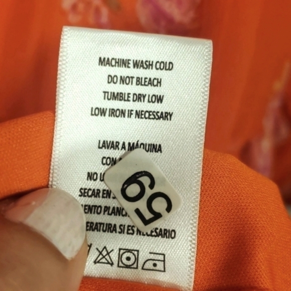 VINCE CAMUTO Orange THREE TIER DRESS SIZE 2XL NWTG - Picture 13 of 15